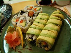 Grön rulle (Vegansk sushi)